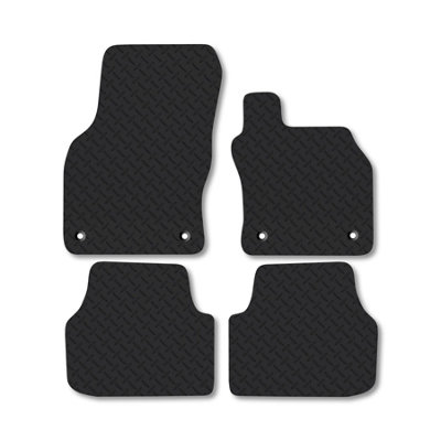 Car Mat Co Skoda Octavia 2020+ (Estate & Hatchback) Rubber Car Mats Heavy-Duty Tailored Fit from B&Q