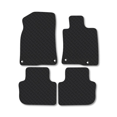 Car Mat Co Honda Civic (2022+) 5mm Rubber Premium Car Mats Heavy-Duty Tailored Fit from B&Q