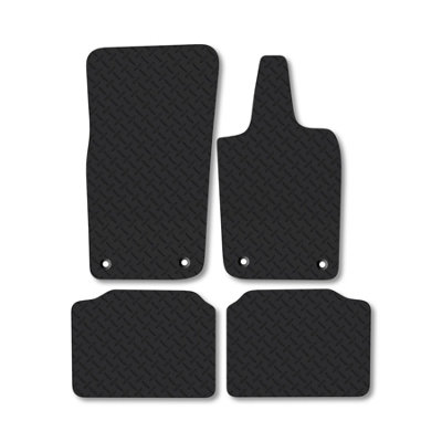 B&Q -  Porsche Panamera (2016 +) 5mm Rubber Premium Car Mats Heavy-Duty Tailored Fit