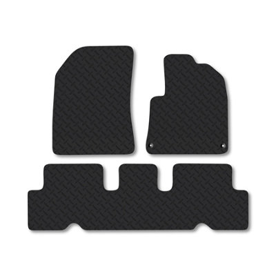 Car Mat Co Citroen C4 Picasso (2013-2015) 5mm Rubber Car Mats Heavy-Duty Tailored Fit from B&Q