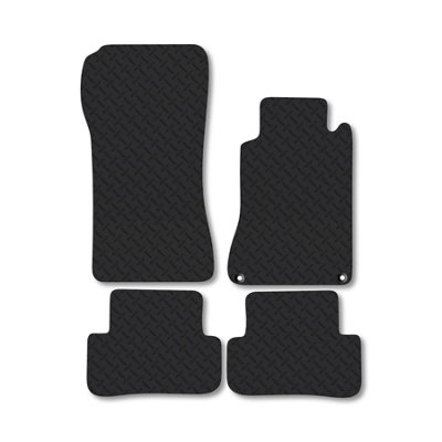 Car Mat Co Mercedes C-Class Coupe (Cl203) 2000-2008 Rubber Car Mats Heavy-Duty Tailored Fit from B&Q