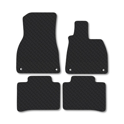 Car Mat Co Mercedes Eqs Saloon (2021+) 5mm Rubber Car Mats Heavy-Duty Tailored Fit from B&Q