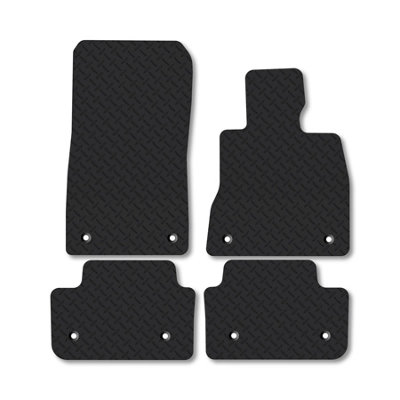 Car Mat Co Bmw 5 Series Saloon (2024+) 5mm Rubber Car Mats Heavy-Duty Tailored Fit from B&Q