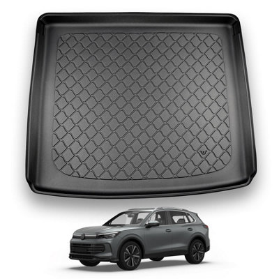 Nomad Vw Tiguan (2023+) Boot Liner (Upper Boot) Premium Tailored Boot Mat Protector Waterproof Raised Edges Custom Fit Accessory from B&Q
