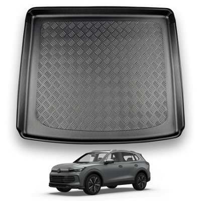 B&Q -  Vw Tiguan (2023+) Boot Liner (Upper Boot Position) Tailored Boot Protector Waterproof Accessory Dog Pet Friendly
