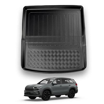 Nomad Skoda Kodiaq (2023+) Boot Liner (Fits 7 Seats Model With 3Rd Row Folded) Tailored Boot Mat Protector Waterproof Accessory from B&Q