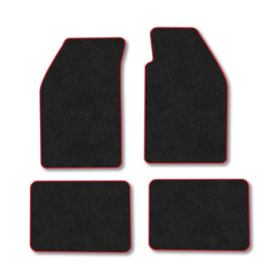 Car Mat Co Saab 900 (1991-1993) Premium Car Mats Tufted-Pile Carpet Red Trim Tailored Fit Car Accessories Durable Set from B&Q