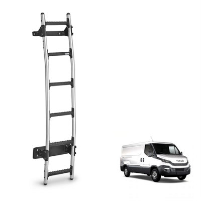 B&Q -  Van Door Ladder For The Iveco Daily (2014+) Heavy Duty Anti-Slip Steps (With Fixing Kit)