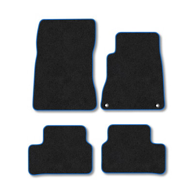 Car Mat Co Mercedes A-Class (2018+) Premium Car Mats Tufted-Pile Carpet Blue Trim Tailored Fit Car Accessories Durable Set from B&Q