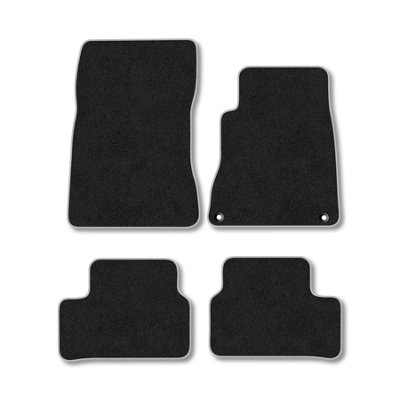 Car Mat Co Mercedes A-Class (2018+) Premium Car Mats Tufted-Pile Carpet Grey Trim Tailored Fit Car Accessories Durable Set from B&Q