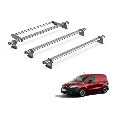 B&Q -  Renault Kangoo (2021+) Roof Rack 3 Steel Roof Bars & Rear Ladder RollerUltibar TradeSb344-3/vgr-04