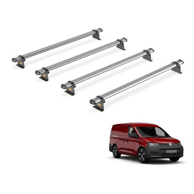 B&Q -  Vw Caddy (2020+) Roof Rack 4 Steel Roof BarsUltibar TradeSb341-4