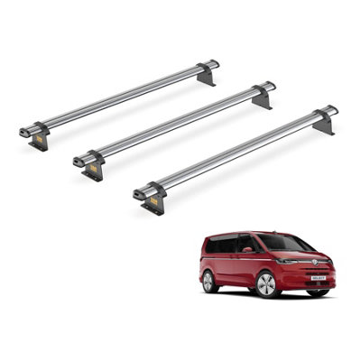 B&Q -  Vw Multivan (2022+) Roof Rack 3 Steel Roof BarsUltibar TradeSb346-3