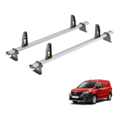 B&Q -  Nissan Townstar (2022+) Roof Rack 2 Aluminium Roof Bars With LoadstopsUltibar PlusVg344-2