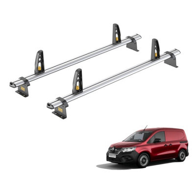 B&Q -  Renault Kangoo (2021+) Roof Rack 2 Aluminium Roof Bars With LoadstopsUltibar PlusVg344-2