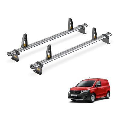 B&Q -  Nissan Townstar (2022+) Roof Rack 2 Steel Roof Bars With LoadstopsUltibar TradeVg344-2