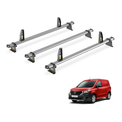 B&Q -  Nissan Townstar (2022+) Roof Rack 3 Steel Roof Bars With LoadstopsUltibar TradeVg344-3