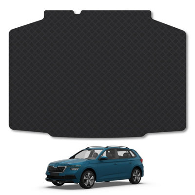 B&Q -  Skoda Kamiq (2019+) Rubber Boot Mat Tailored Accessory Protector Liner Durable Waterproof Accessories