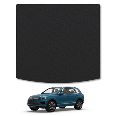 Car Mat Co Vw Touareg (2010-2018) Heavy-Duty Rubber Boot Mat Tailored Accessory Protector Durable 5mm Thick Waterproof from B&Q