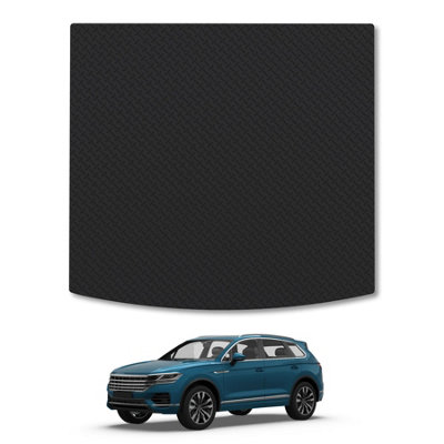 Car Mat Co Vw Touareg (2018+) Heavy-Duty Rubber Boot Mat Tailored Accessory Protector Durable 5mm Thick Waterproof from B&Q