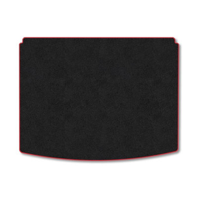 B&Q -  Kia Ev3 (2024+) (Lower Boot) Boot Liner Tailored Accessory Protector Anti-Slip Durable Pet Friendly Carpet Red Trim