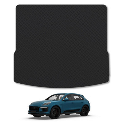 B&Q -  Porsche Macan (2014-2024) Heavy-Duty Rubber Boot Mat Tailored Accessory Protector Durable 5mm Thick Waterproof