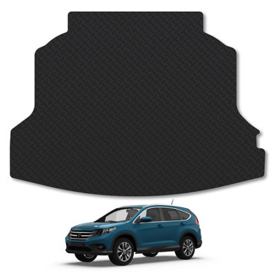 Car Mat Co Honda Cr-V (2012-2016) Heavy-Duty Rubber Boot Mat Tailored Accessory Protector Durable 5mm Thick Waterproof from B&Q