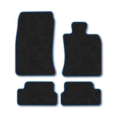 Car Mat Co Mini Cooper (2006-2014) (R56) Premium Car Mats Tufted-Pile Carpet Blue Trim Tailored Fit Car Accessories Durable Set from B&Q