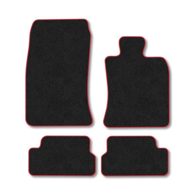 Car Mat Co Mini Cooper (2006-2014) (R56) Premium Car Mats Tufted-Pile Carpet Red Trim Tailored Fit Car Accessories Durable Set from B&Q