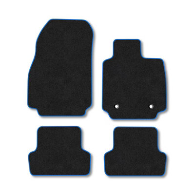 Car Mat Co Renault Clio (2012-2019) Premium Car Mats Tufted-Pile Carpet Blue Trim Tailored Fit Car Accessories Durable Set from B&Q