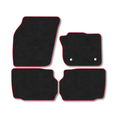 Car Mat Co Ford Mondeo (2014-2022) Premium Car Mats Tufted-Pile Carpet Red Trim Tailored Fit Car Accessories Durable Set from B&Q