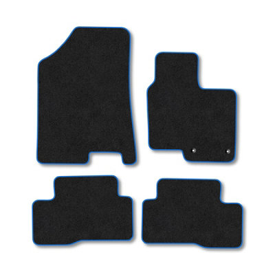 Car Mat Co Hyundai Tucson (2021+) (Hybrid) Premium Car Mats Tufted-Pile Carpet Blue Trim Tailored Fit Car Accessories Durable Set from B&Q