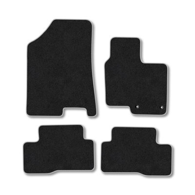 Car Mat Co Hyundai Tucson (2021+) (Hybrid) Premium Car Mats Tufted-Pile Carpet Grey Trim Tailored Fit Car Accessories Durable Set from B&Q