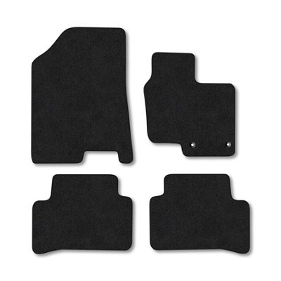 Car Mat Co Hyundai Tucson (2021+) (Non-Hybrid) Premium Car Mats Tufted-Pile Carpet Black Trim Tailored Fit Car Accessories Durable Set from B&Q