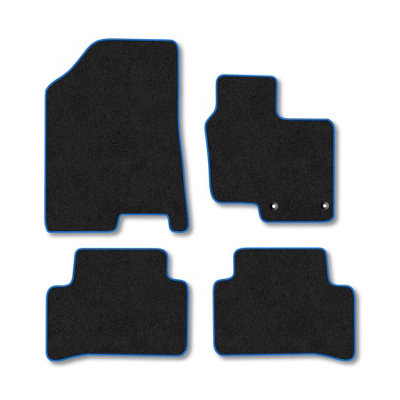 Car Mat Co Hyundai Tucson (2021+) Premium Car Mats Tufted-Pile Carpet Blue Trim Tailored Fit Car Accessories Durable Set from B&Q