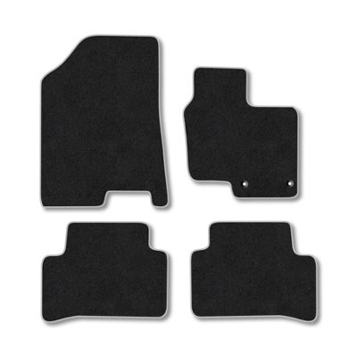 Car Mat Co Hyundai Tucson (2021+) Premium Car Mats Tufted-Pile Carpet Grey Trim Tailored Fit Car Accessories Durable Set from B&Q