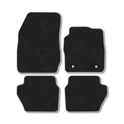 Car Mat Co Ford Fiesta (2008-2011) (Mk6) Premium Car Mats Tufted-Pile Carpet Grey Trim Tailored Fit Car Accessories Durable Set from B&Q