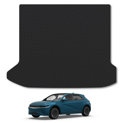 Car Mat Co Hyundai Ioniq 5 (2021+) Heavy-Duty Rubber Boot Mat Tailored Accessory Protector Durable 5mm Thick Waterproof from B&Q