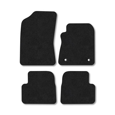 Car Mat Co Citroen C3 (2017+) Premium Car Mats Tufted-Pile Carpet Black Trim Tailored Fit Car Accessories Durable Set from B&Q