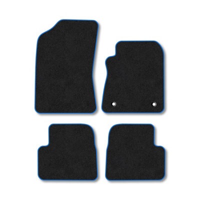 Car Mat Co Citroen C3 (2017+) Premium Car Mats Tufted-Pile Carpet Blue Trim Tailored Fit Car Accessories Durable Set from B&Q