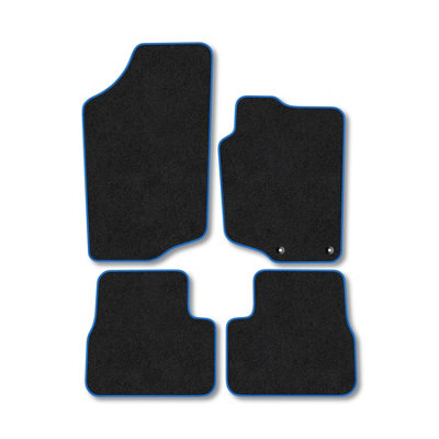 Car Mat Co Peugeot 207 (2006-2012) Premium Car Mats Tufted-Pile Carpet Blue Trim Tailored Fit Car Accessories Durable Set from B&Q