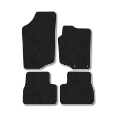 Car Mat Co Peugeot 207 (2006-2012) Premium Car Mats Tufted-Pile Carpet Grey Trim Tailored Fit Car Accessories Durable Set from B&Q