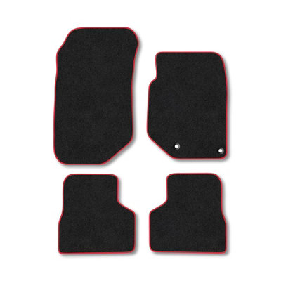 Car Mat Co Vauxhall Mokka (2020+) Premium Car Mats Tufted-Pile Carpet Red Trim Tailored Fit Car Accessories Durable Set from B&Q