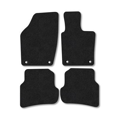 Car Mat Co Seat Ibiza (2008-2017) Premium Car Mats Tufted-Pile Carpet Black Trim Tailored Fit Car Accessories Durable Set from B&Q