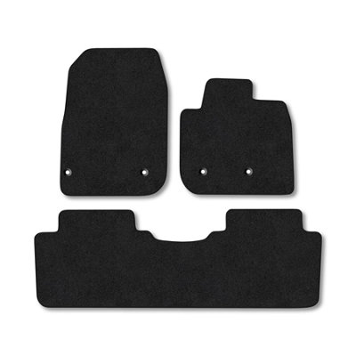 Car Mat Co Nissan Ariya (2022+) Premium Car Mats Tufted-Pile Carpet Black Trim Tailored Fit Car Accessories Durable Set from B&Q