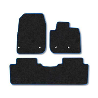 Car Mat Co Nissan Ariya (2022+) Premium Car Mats Tufted-Pile Carpet Blue Trim Tailored Fit Car Accessories Durable Set from B&Q