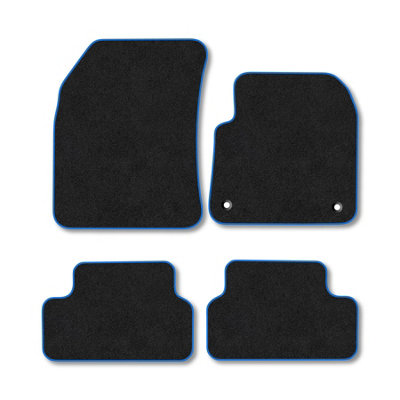 Car Mat Co Vauxhall Grandland X (2017+) Premium Car Mats Tufted-Pile Carpet Blue Trim Tailored Fit Car Accessories Durable Set from B&Q
