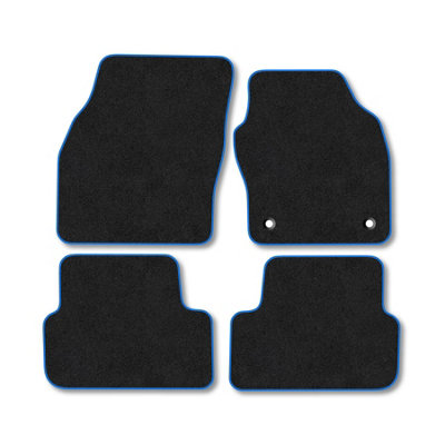 Car Mat Co Seat Ibiza (2017+) Premium Car Mats Tufted-Pile Carpet Blue Trim Tailored Fit Car Accessories Durable Set from B&Q