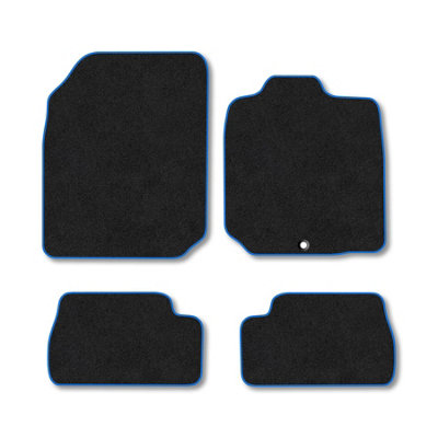 Car Mat Co Nissan Micra (2003-2010) Premium Car Mats Tufted-Pile Carpet Blue Trim Tailored Fit Car Accessories Durable Set from B&Q