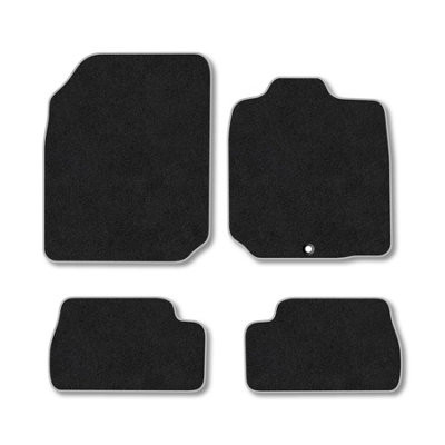 Car Mat Co Nissan Micra (2003-2010) Premium Car Mats Tufted-Pile Carpet Grey Trim Tailored Fit Car Accessories Durable Set from B&Q